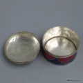 Boîte à bijoux bouddhiste symbole Om corail lapis - Boîte à Bijoux tibétaine