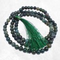 Mala tibétain en Agate Mousse - Mala tibétain 108 perles