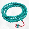 Mala tibétain Authentique Turquoise très haute qualité - Mala tibétain 108 perles