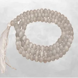 Mala tibétain de méditation en Sélénite - Mala tibétain 108 perles