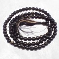 Mala tibétain de méditation en Obsidienne dorée - Mala tibétain 108 perles