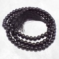 Mala tibétain de prières bouddhiste 108 perles Onyx noir 8 mm - Mala tibétain 108 perles