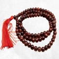 Mala tibétain 108 perles en œil de tigre rouge – Népal