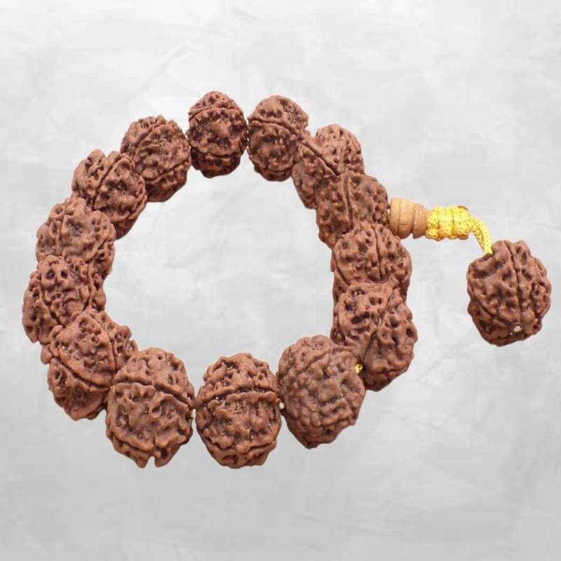 Bracelet Rudraksha Authentique 5 mukhis – Sérénité au Poignet
