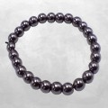 Bracelet Hématite naturelle – Mala tibétain méditation 8 mm