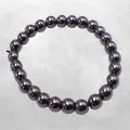 Bracelet mala en Hématite 8 mm - Bracelet en perles et Pierres naturelles