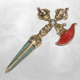 Phurba tibétain Kartika et Dorjé