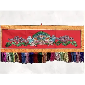 Tenture tibétaine Mahakala rouge - Tentures bouddhistes