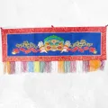 Tenture bouddhiste Mahakala Bleue 98 x 42 cm - Tentures bouddhistes