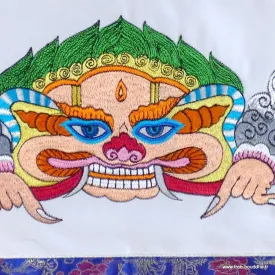 Tenture Mahakala divinité bouddhiste 98 x 42 cm - Tentures bouddhistes