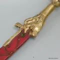 Epée de Manjushri courbe corail ou lapis lazuli - Objets rituels bouddhistes
