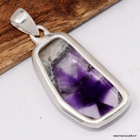 Authentique Auralite 23 Canada, pendentif pierre naturelle argent