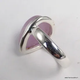 Bague en Kunzite naturelle forme goutte taille 52 - Bagues pierres naturelles