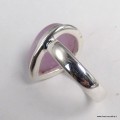 Bague Kunzite naturelle goutte taille 52 – Argent 925