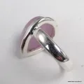Bague en Kunzite naturelle forme goutte taille 52 - Bagues pierres naturelles