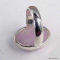 Bague Kunzite naturelle ovale taille 55/56 – Argent 925