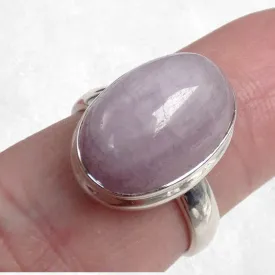 Bague Kunzite authentique nacrée taille 58 - Bagues pierres naturelles