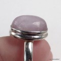 Bague Kunzite naturelle ovale nacrée taille 58 – Argent 925
