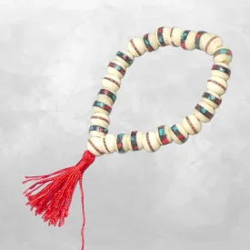 Bracelet tibétain porte-bonheur os de buffle - Bracelets tibétains bouddhistes