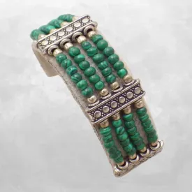 Bracelet tibétain en perles de Malachite - Bracelets tibétains bouddhistes