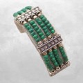 Bracelet tibétain en perles de Malachite - Bracelets tibétains bouddhistes