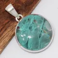 Pendentif Quantum Quattro Authentique en Argent 925 - Pendentifs pierres naturelles