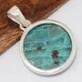 Pendentif Quantum Quattro Authentique en Argent 925 - Pendentifs pierres naturelles