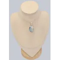 Pendentif Pierre de Lune et Tourmaline brut poli - Bijoux en Pierre de lune