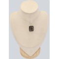 Pendentif Shungite Élite rectangulaire – Argent 925 – Authentique