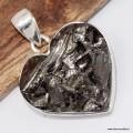 Pendentif Shungite Élite Argentée cœur – argent 925 authentique