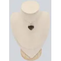 Pendentif Shungite Argentée authentique – forme coeur - Pendentifs pierres naturelles