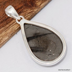 Pendentif Shungite Noble Argentée cœur – argent 925 authentique