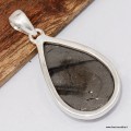 Pendentif Shungite Noble Argentée cœur – argent 925 authentique