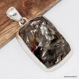 Pendentif Shungite Élite sélection premium – argent 925 - Pendentifs pierres naturelles