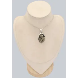 Pendentif pyrite dorée sur roche-mère - Pendentifs pierres naturelles