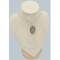 Gros pendentif Pyrite dorée brute du Pérou – Argent 925 artisanal