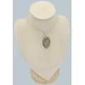 Gros Pendentif pyrite dorée en argent 925 - Pendentifs pierres naturelles