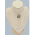 Pendentif Pyrite dorée Protection & Vitalité – Argent 925 artisanal