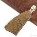 Pendentif Pyrite arc-en-ciel bleu bronze rose - Bijoux en Pyrite arc-en-ciel