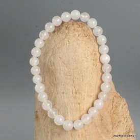 Bracelet Scolecite blanche – Bijou énergétique 8 mm