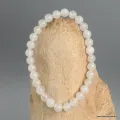 Bracelet en Jade blanc authentique - perles 6 mm - Bracelet en perles et Pierres naturelles