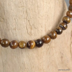 Bracelet Œil de Tigre 4 mm – Protection et ancrage – Perles naturelles