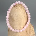 Bracelet Quartz Rose naturel, perles 6mm, grade AB - Bracelet en perles et Pierres naturelles
