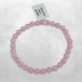 Bracelet Quartz Rose naturel, perles 6mm, grade AB - Bracelet en perles et Pierres naturelles