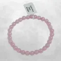 Bracelet Quartz Rose naturel, perles 6mm, grade AB - Bracelet en perles et Pierres naturelles