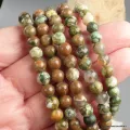Bracelet Rhyolite authentique, perles 6/7 mm grade A - Bracelet en perles et Pierres naturelles