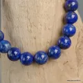 Bracelet Lapis lazuli grade AAA, 25 pierres authentiques - Bracelet en perles et Pierres naturelles
