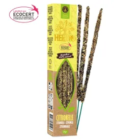 Encens contre les moustiques, Citronnelle Herbio smudge, 20 gr, Ecocert - Encens tibétains, accessoires