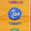 Tenture tibétaine 7 chakras safran rouge - Tentures bouddhistes