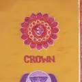 Tenture tibétaine 7 chakras safran rouge - Tentures bouddhistes